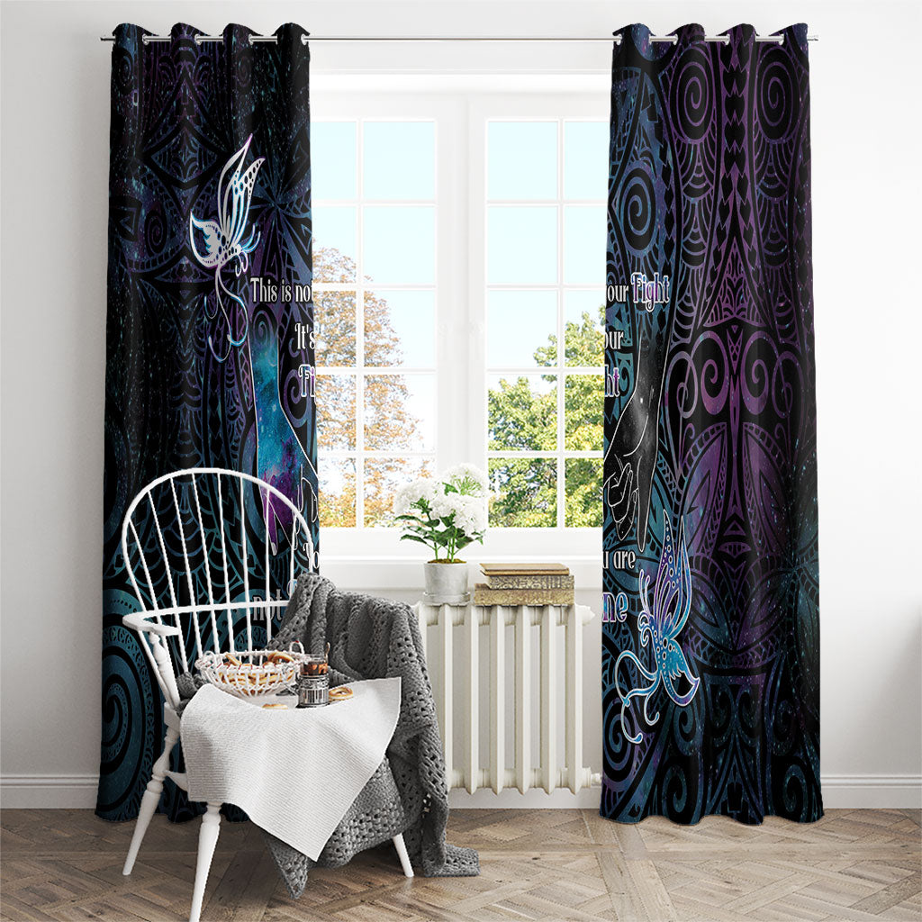 Suicide Prevention Window Curtain You Are Not Alone