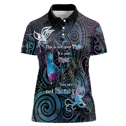 Suicide Prevention Women Polo Shirt You Are Not Alone