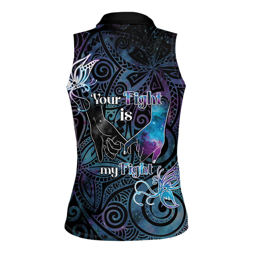 Suicide Prevention Women Sleeveless Polo Shirt You Are Not Alone
