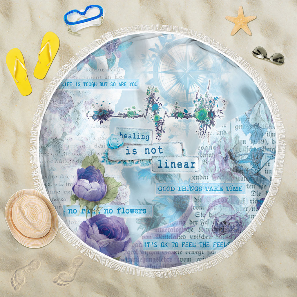 Mental Health Beach Blanket Healing Is Not Linear