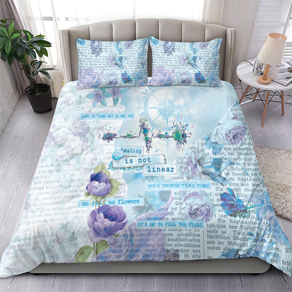 Mental Health Bedding Set Healing Is Not Linear