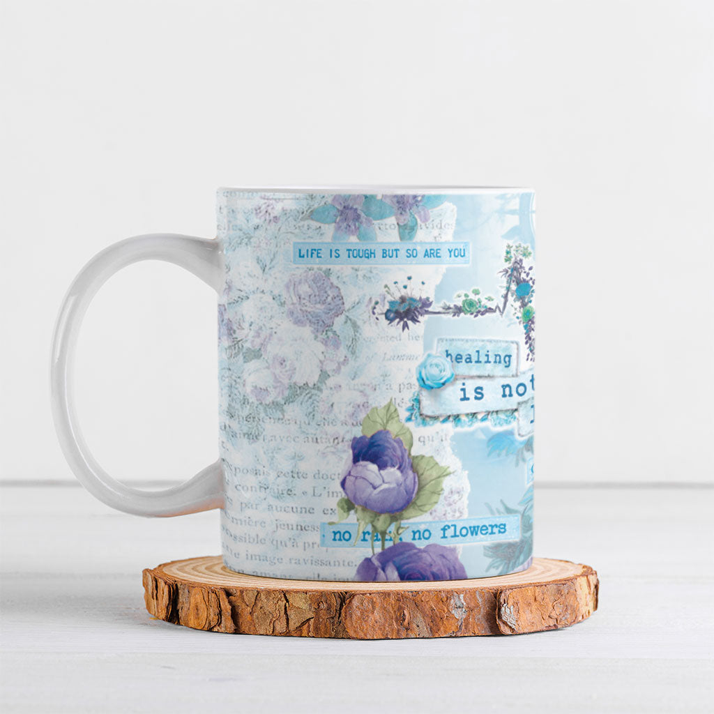 Mental Health Ceramic Mug Healing Is Not Linear