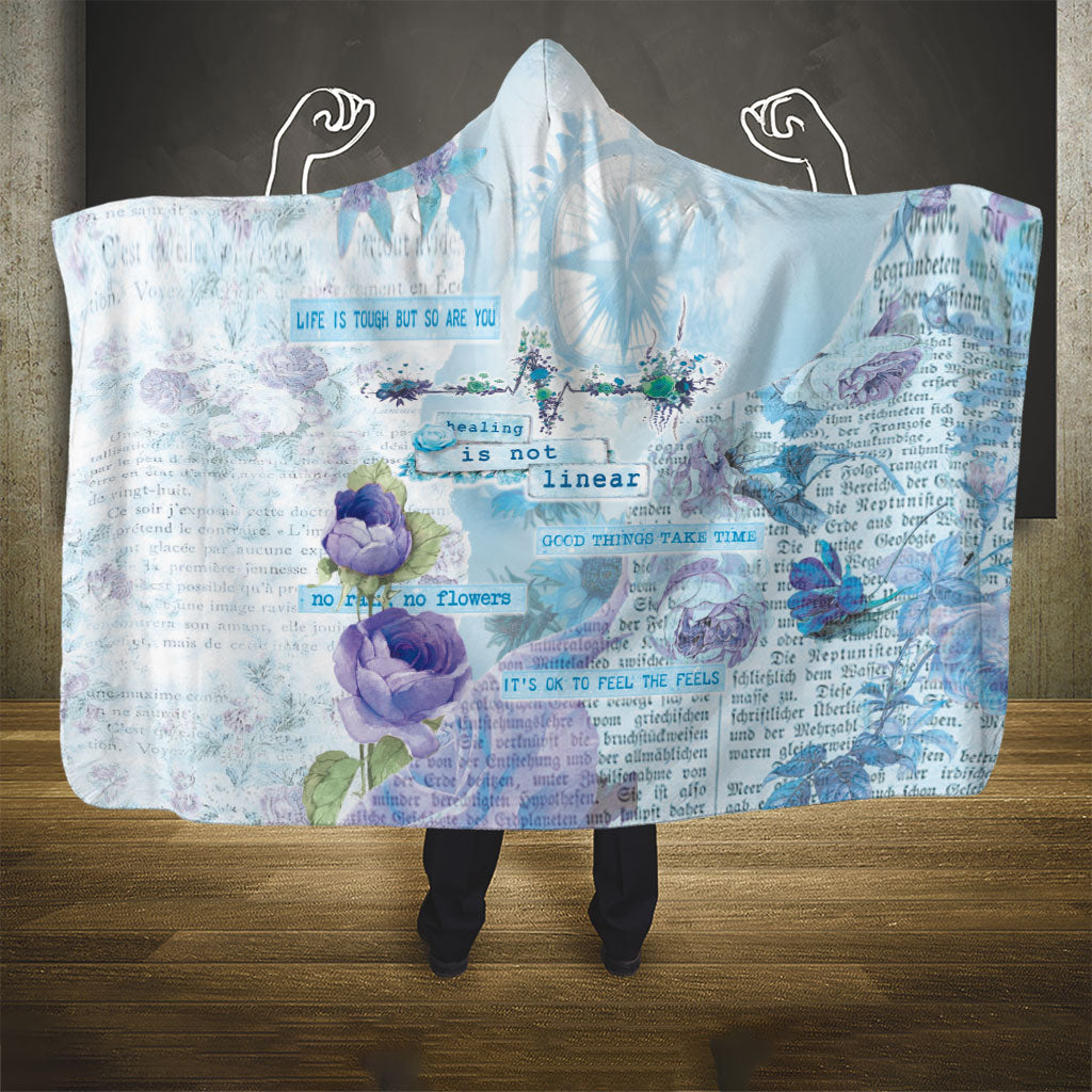 Mental Health Hooded Blanket Healing Is Not Linear