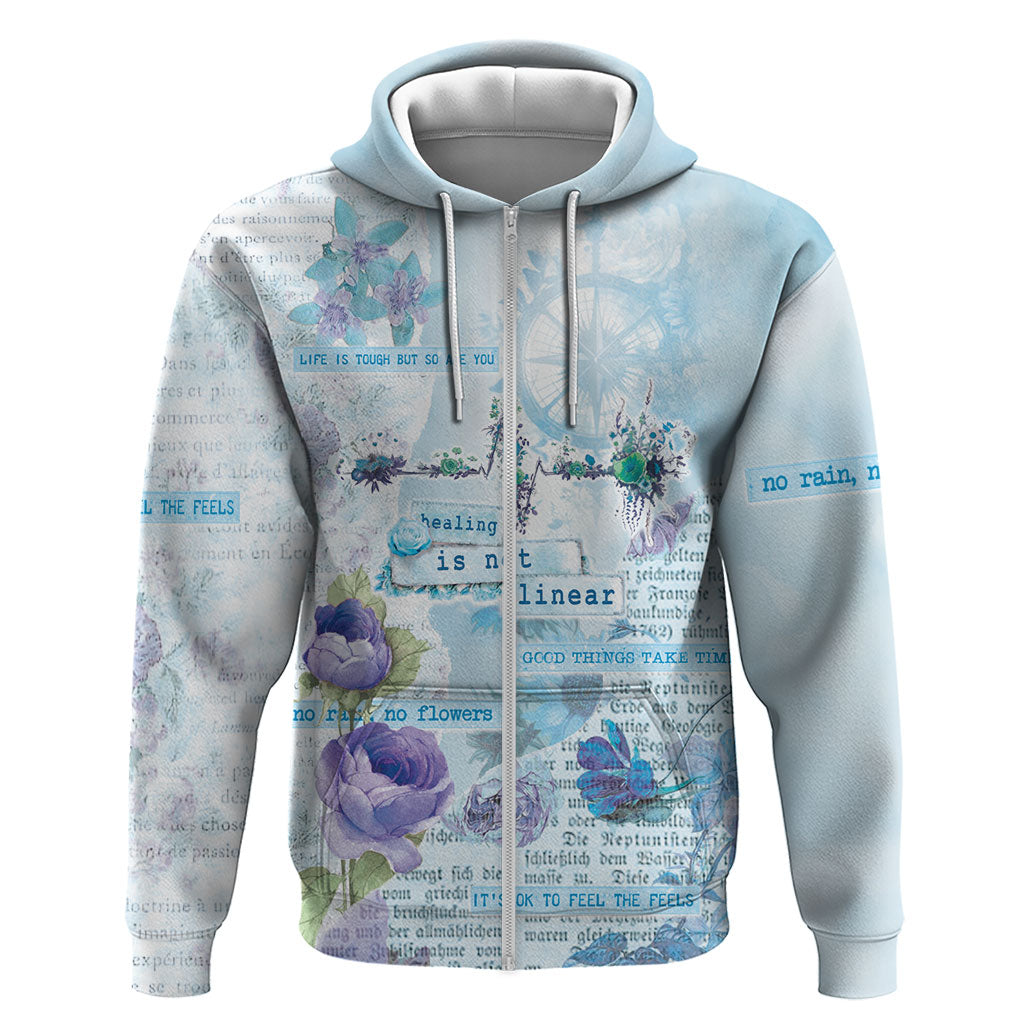 Mental Health Hoodie Healing Is Not Linear