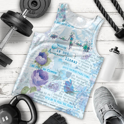 Mental Health Men Tank Top Healing Is Not Linear
