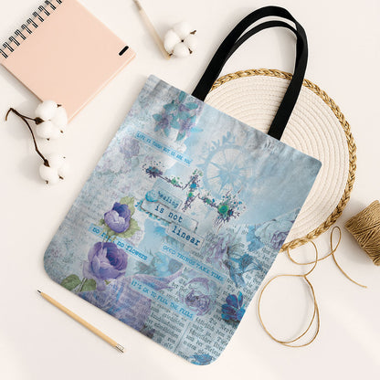 Mental Health Tote Bag Healing Is Not Linear