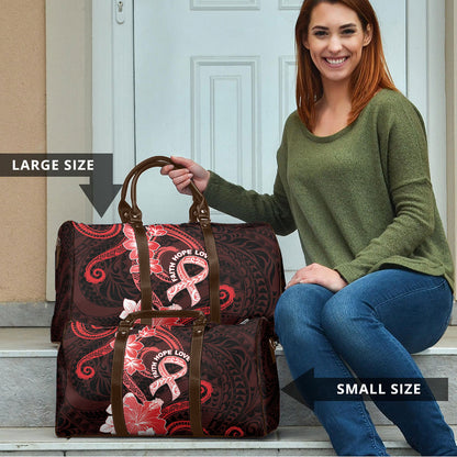 Heart Health Support Travel Bag Warrior Wears Red Polynesian Style