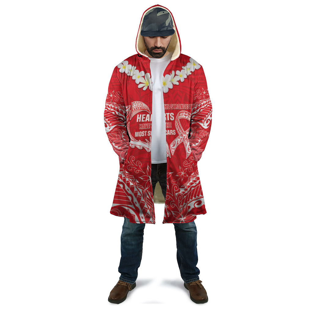 Heart Health Support Cloak Polynesian Red Ribbon