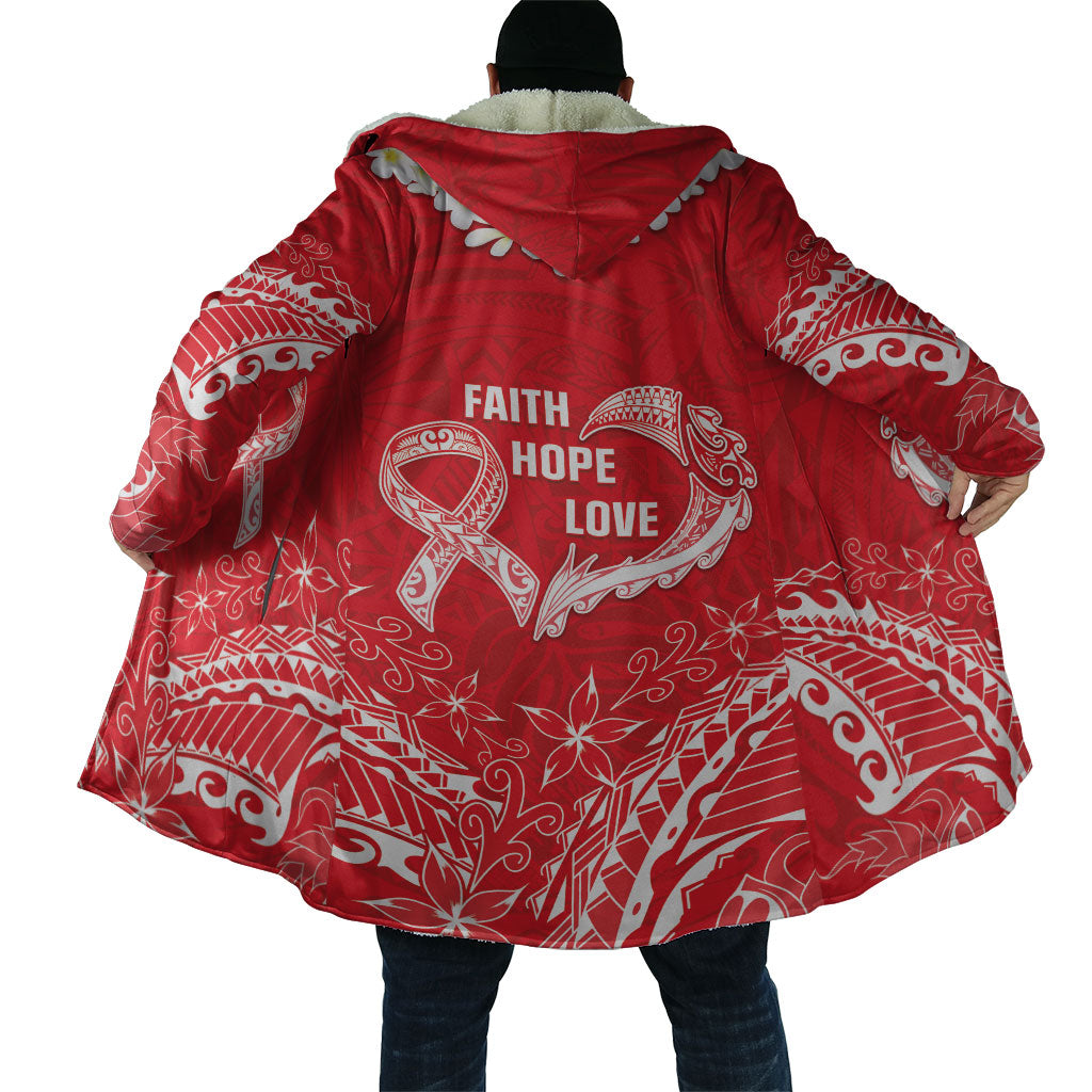 Heart Health Support Cloak Polynesian Red Ribbon