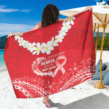 Heart Health Support Sarong Polynesian Red Ribbon