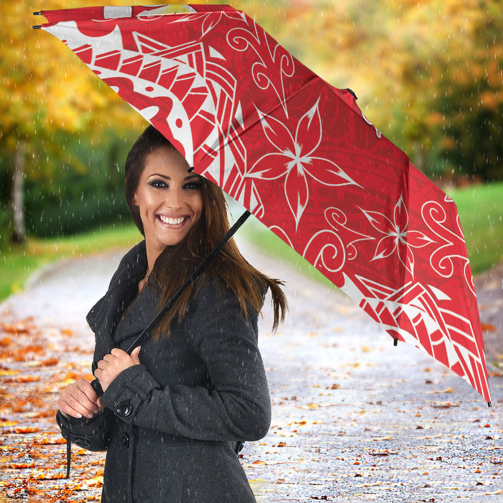 Heart Health Support Umbrella Polynesian Red Ribbon