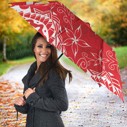 Heart Health Support Umbrella Polynesian Red Ribbon