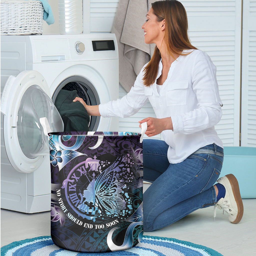Polynesia Suicide Prevention Laundry Basket No Story Should End Too Soon