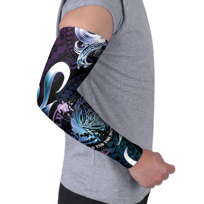 Personalised Polynesia Suicide Prevention Arm Sleeves No Story Should End Too Soon