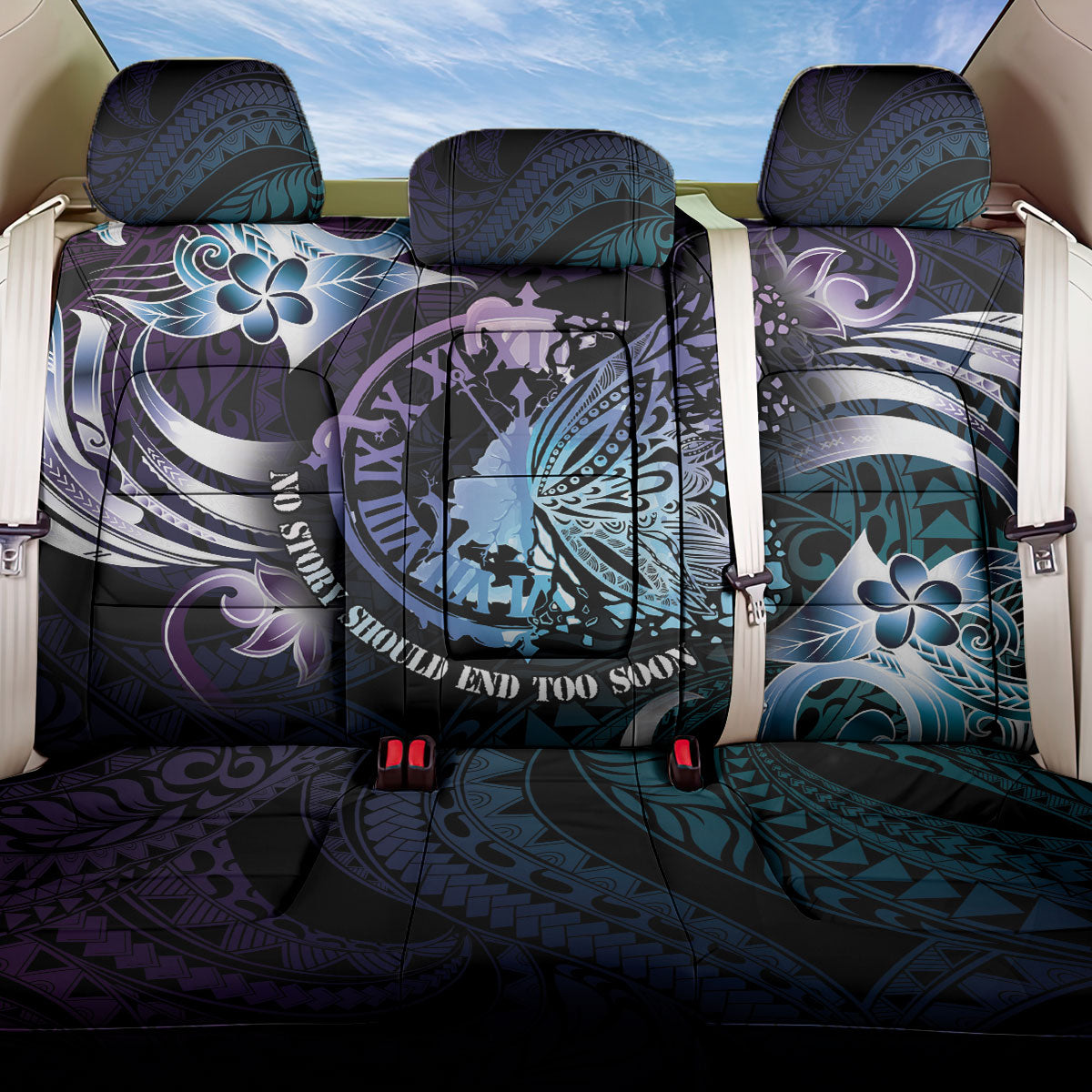 Polynesia Suicide Prevention Back Car Seat Cover No Story Should End Too Soon