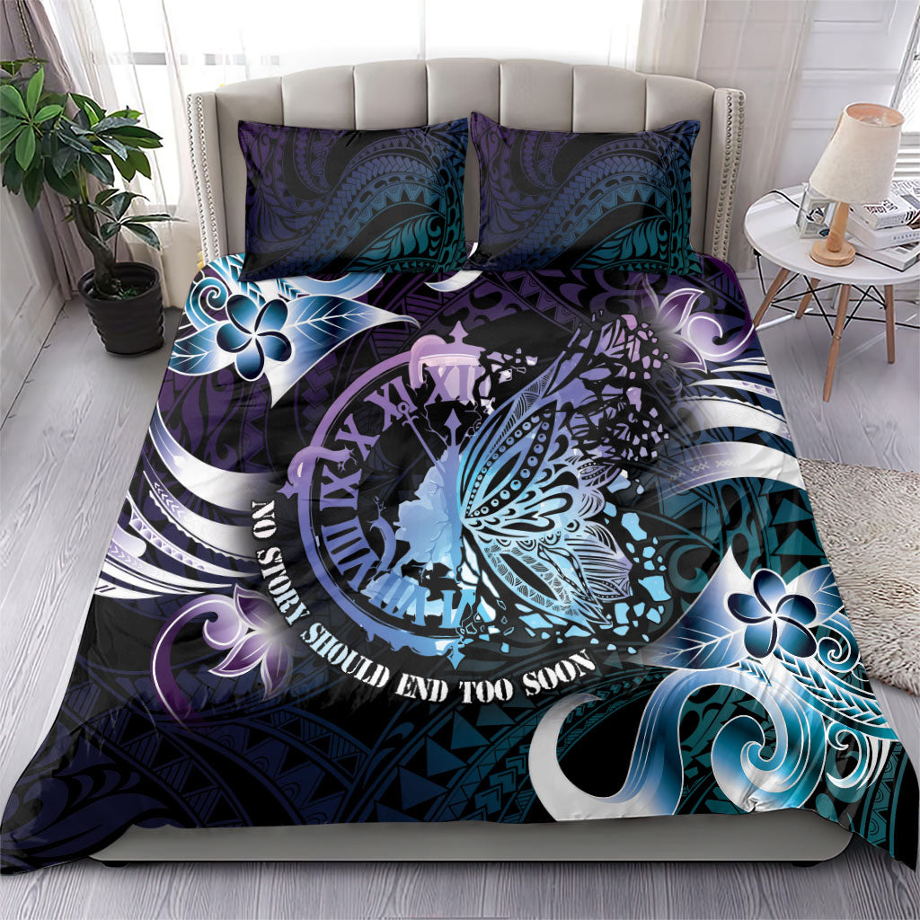 Polynesia Suicide Prevention Bedding Set No Story Should End Too Soon