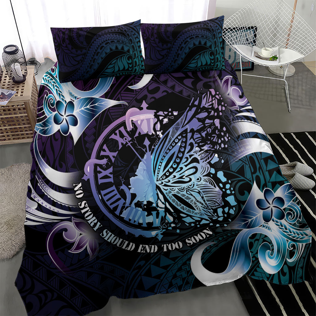 Polynesia Suicide Prevention Bedding Set No Story Should End Too Soon