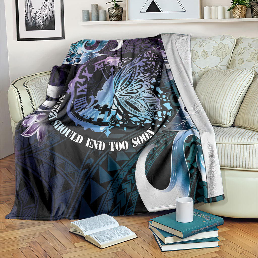 Polynesia Suicide Prevention Blanket No Story Should End Too Soon