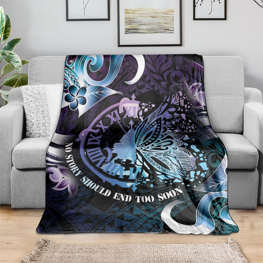 Polynesia Suicide Prevention Blanket No Story Should End Too Soon