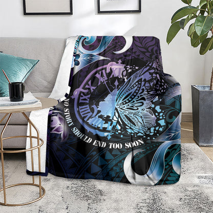 Polynesia Suicide Prevention Blanket No Story Should End Too Soon