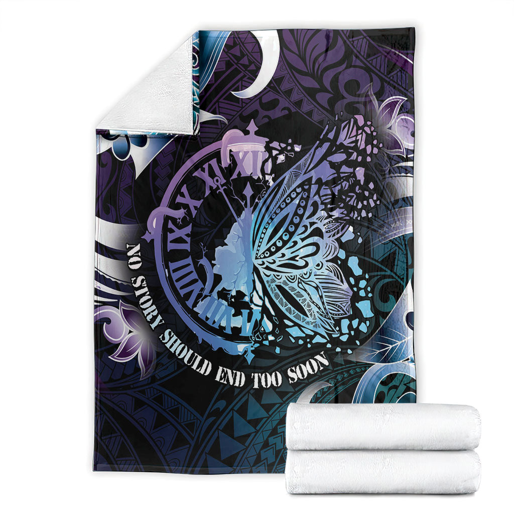 Polynesia Suicide Prevention Blanket No Story Should End Too Soon