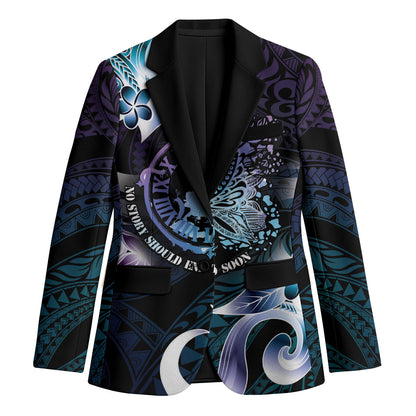 Personalised Polynesia Suicide Prevention Blazer No Story Should End Too Soon