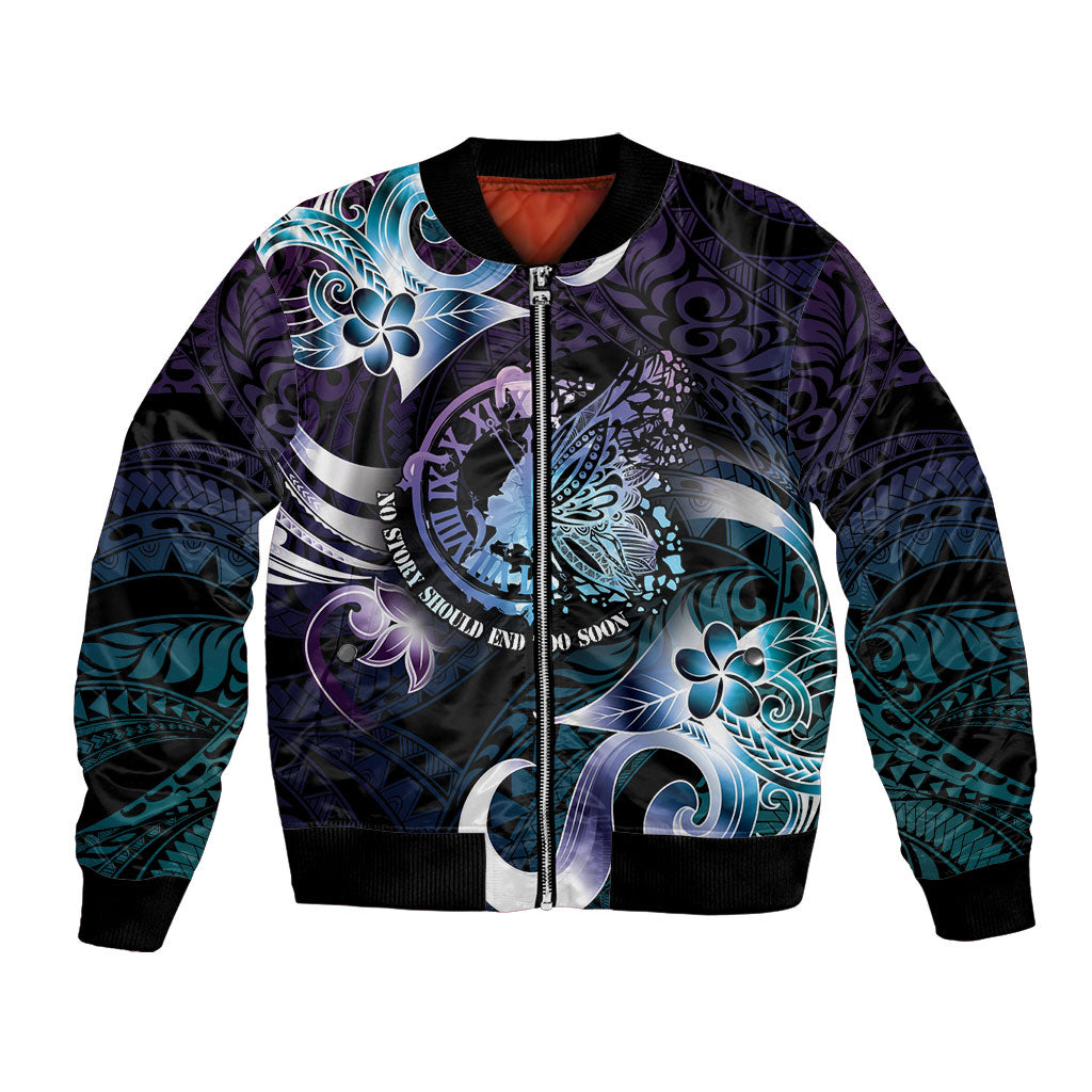 Personalised Polynesia Suicide Prevention Bomber Jacket No Story Should End Too Soon
