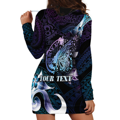 Personalised Polynesia Suicide Prevention Hoodie Dress No Story Should End Too Soon