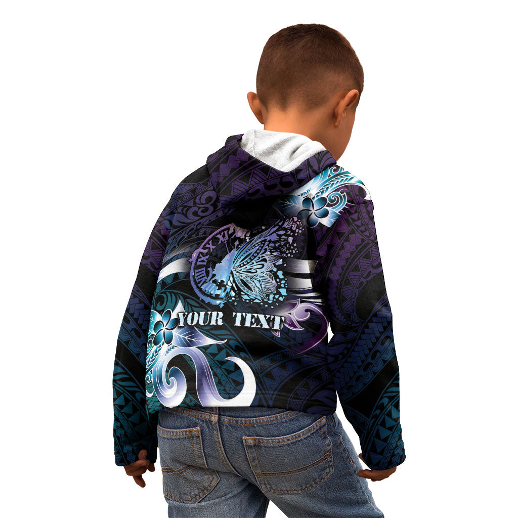 Personalised Polynesia Suicide Prevention Kid Hoodie No Story Should End Too Soon