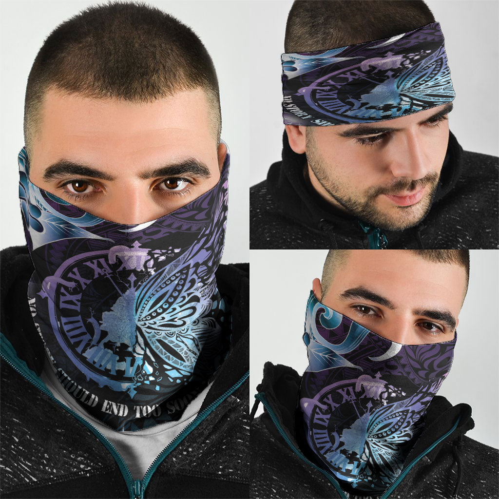 Polynesia Suicide Prevention Neck Gaiter No Story Should End Too Soon