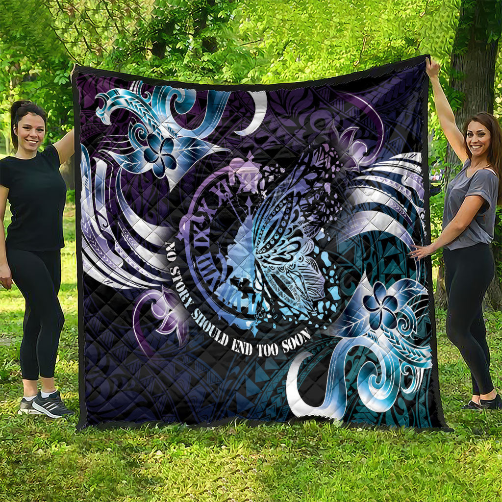 Polynesia Suicide Prevention Quilt No Story Should End Too Soon