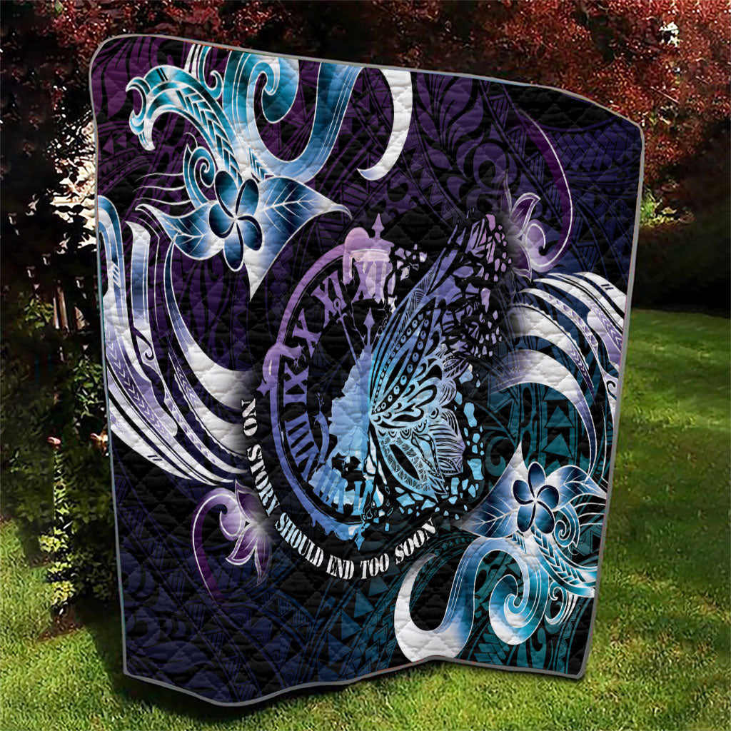 Polynesia Suicide Prevention Quilt No Story Should End Too Soon