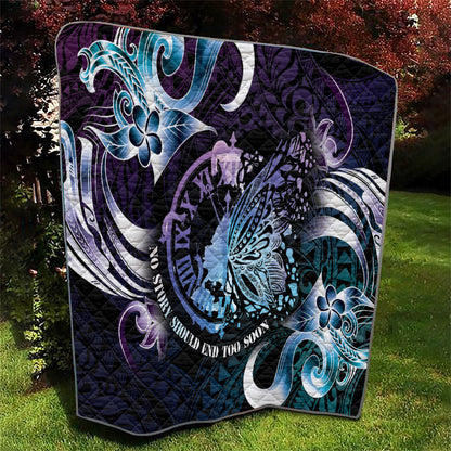 Polynesia Suicide Prevention Quilt No Story Should End Too Soon