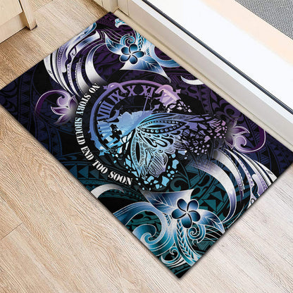 Polynesia Suicide Prevention Rubber Doormat No Story Should End Too Soon