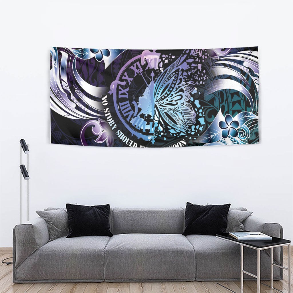 Polynesia Suicide Prevention Tapestry No Story Should End Too Soon