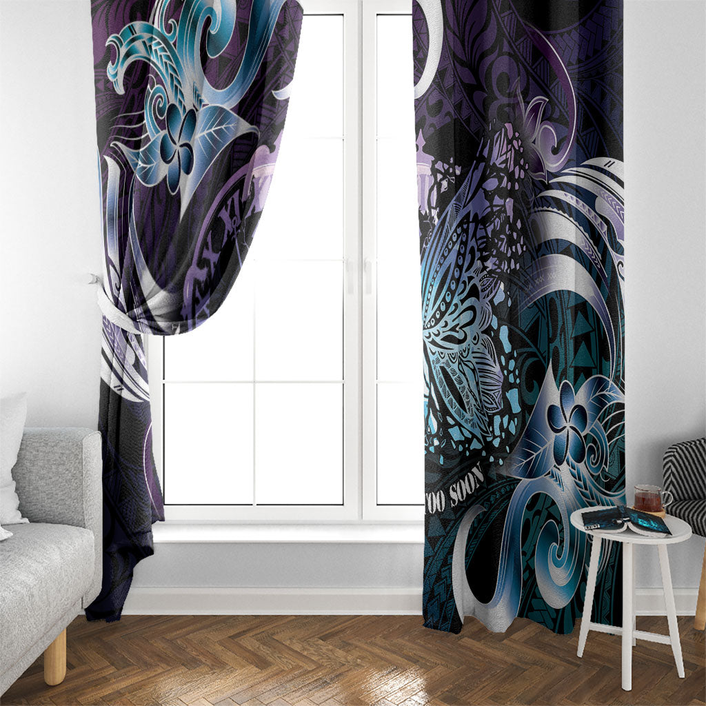 Polynesia Suicide Prevention Window Curtain No Story Should End Too Soon