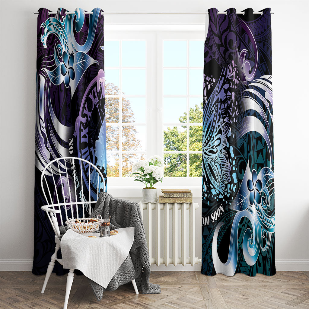 Polynesia Suicide Prevention Window Curtain No Story Should End Too Soon