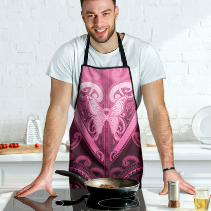 Aotearoa Breast Cancer Apron Maori Tribal Pattern