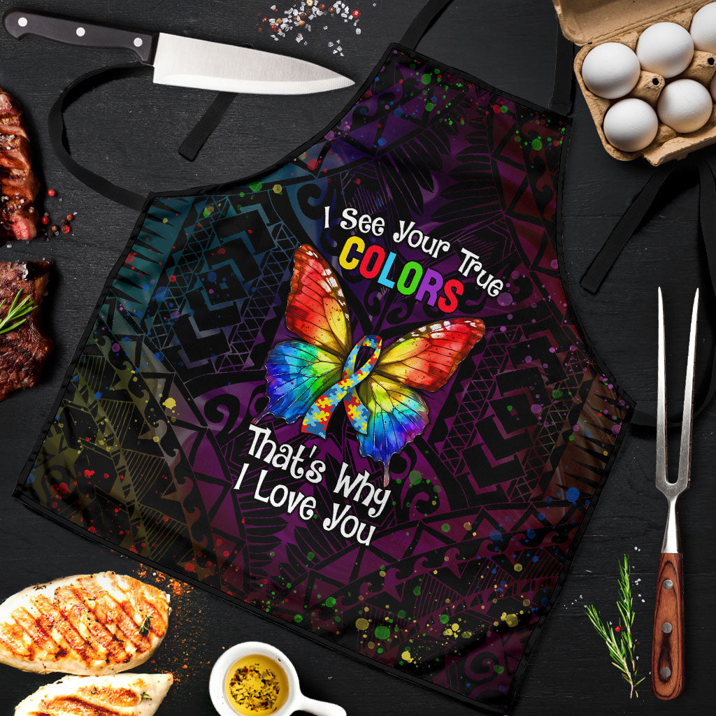 I See Your True Colors Apron Autism Support
