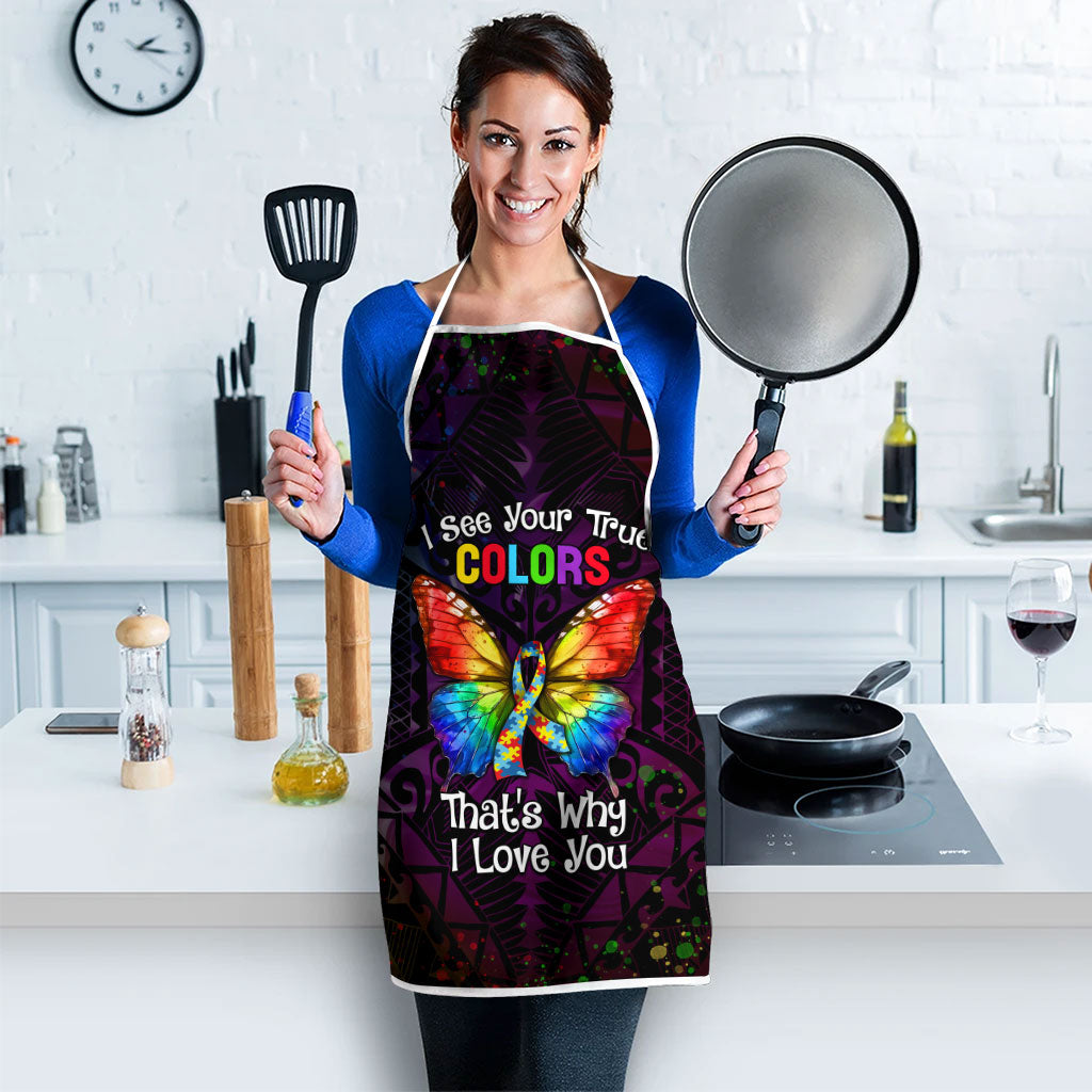 I See Your True Colors Apron Autism Support