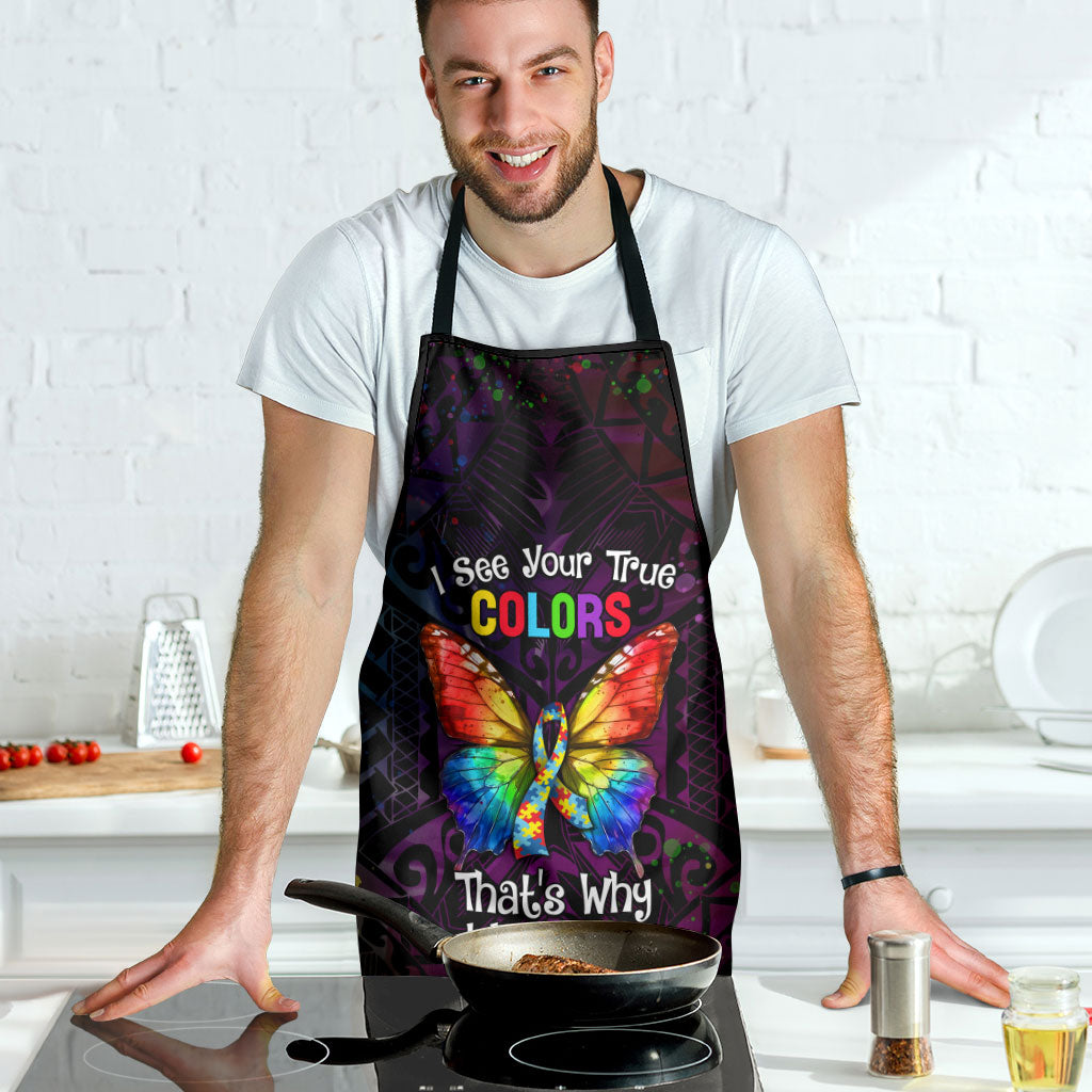 I See Your True Colors Apron Autism Support