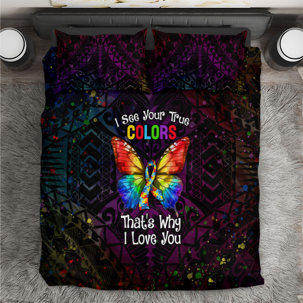 I See Your True Colors Bedding Set Autism Support