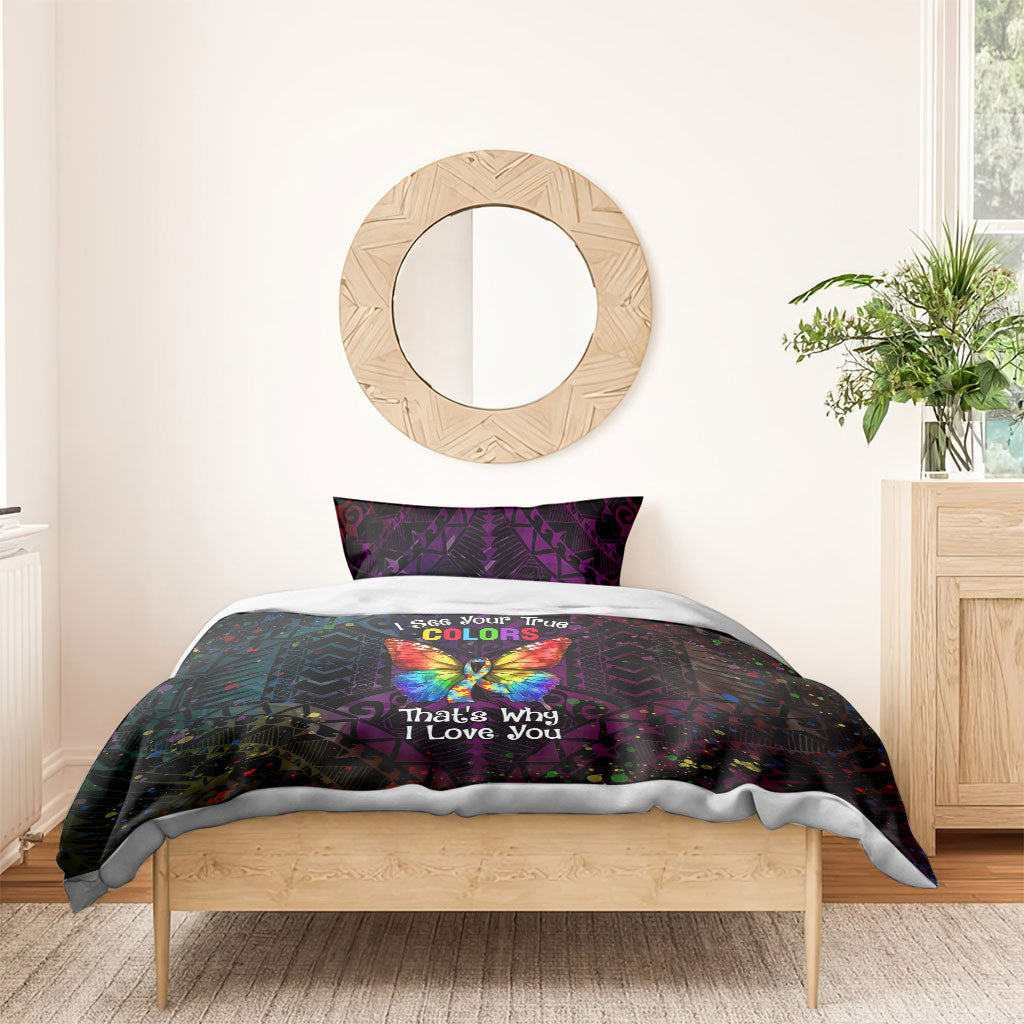 I See Your True Colors Bedding Set Autism Support