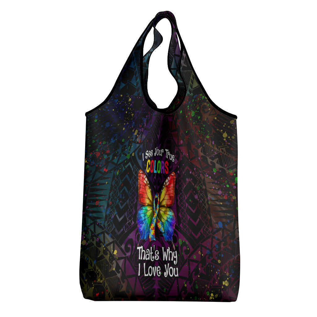 I See Your True Colors Grocery Bag Autism Support