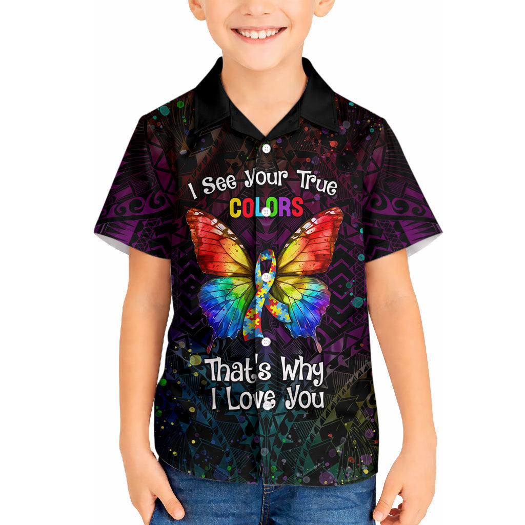 I See Your True Colors Personalised Hawaiian Shirt Autism Support