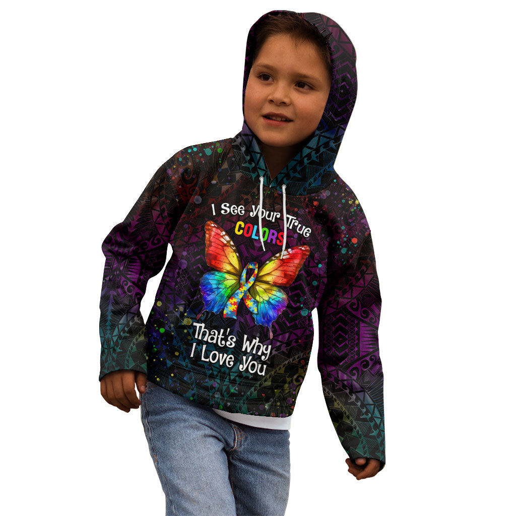 I See Your True Colors Personalised Kid Hoodie Autism Support