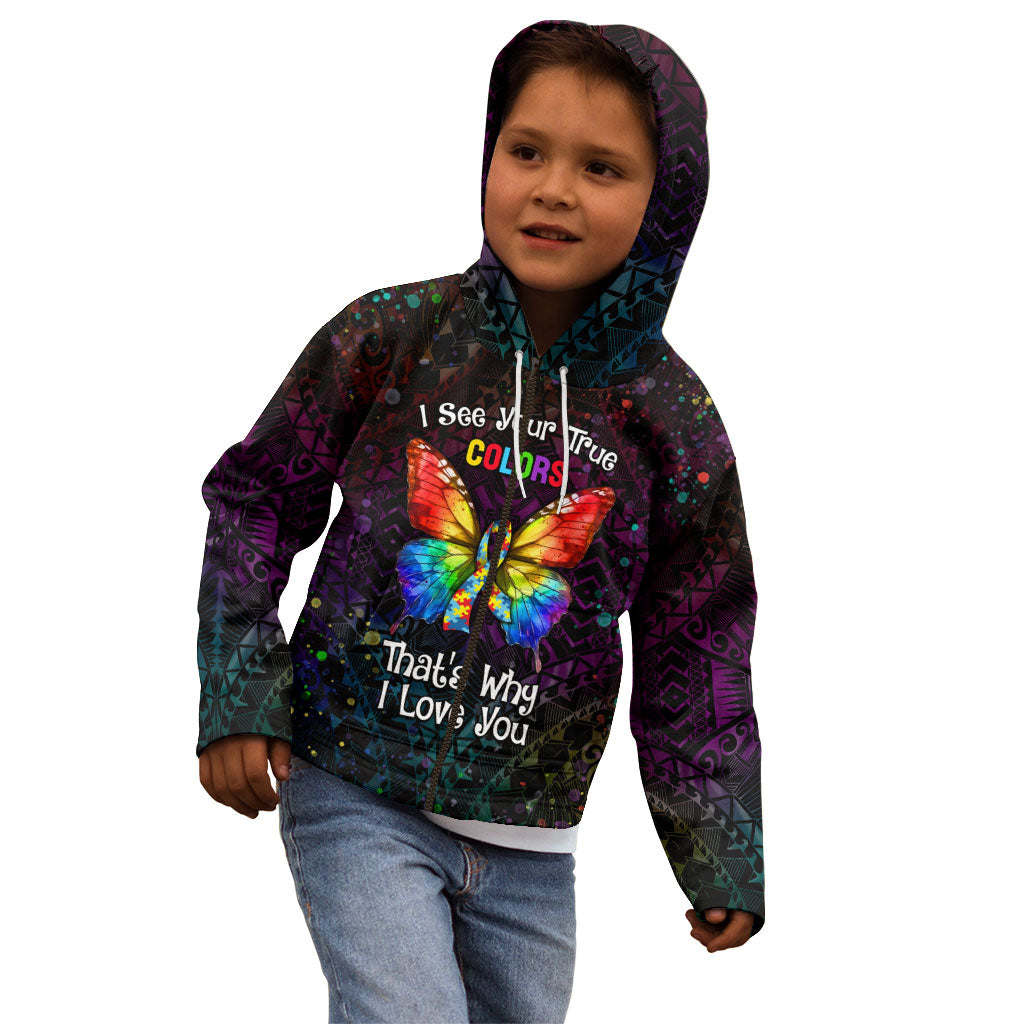 I See Your True Colors Personalised Kid Hoodie Autism Support