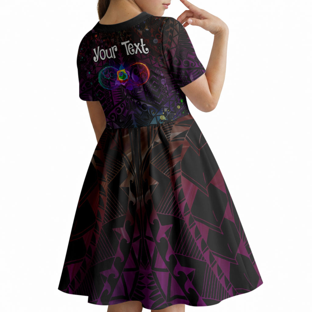 I See Your True Colors Personalised Kid Short Sleeve Dress Autism Support