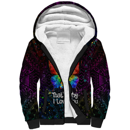 I See Your True Colors Personalised Sherpa Hoodie Autism Support