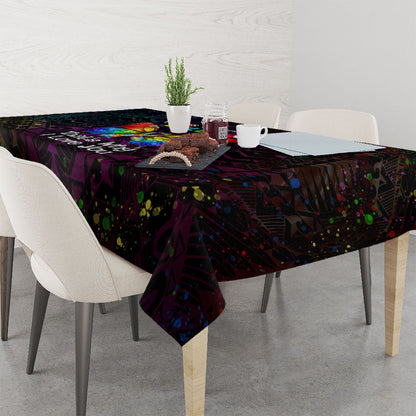 I See Your True Colors Tablecloth Autism Support